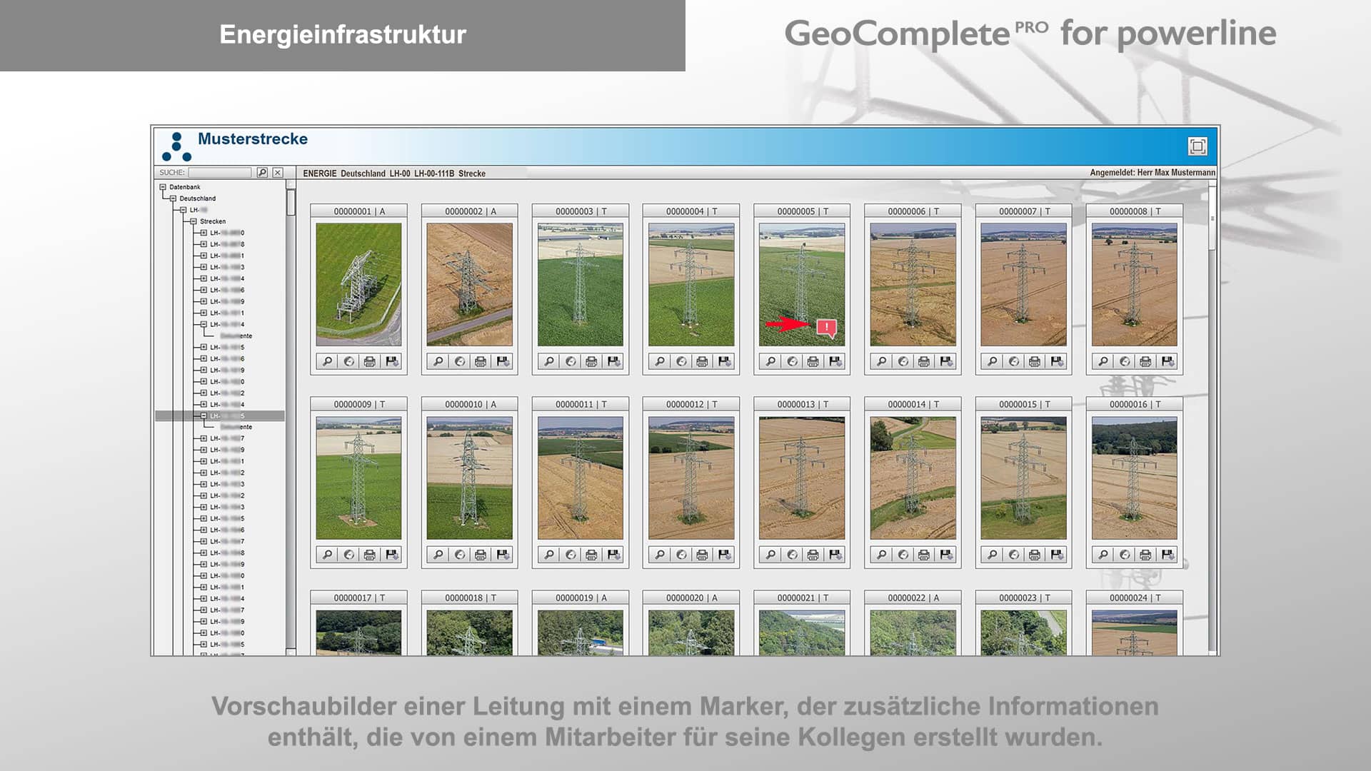 Energieinfrastruktur | Vorschaubilder einer Leitung