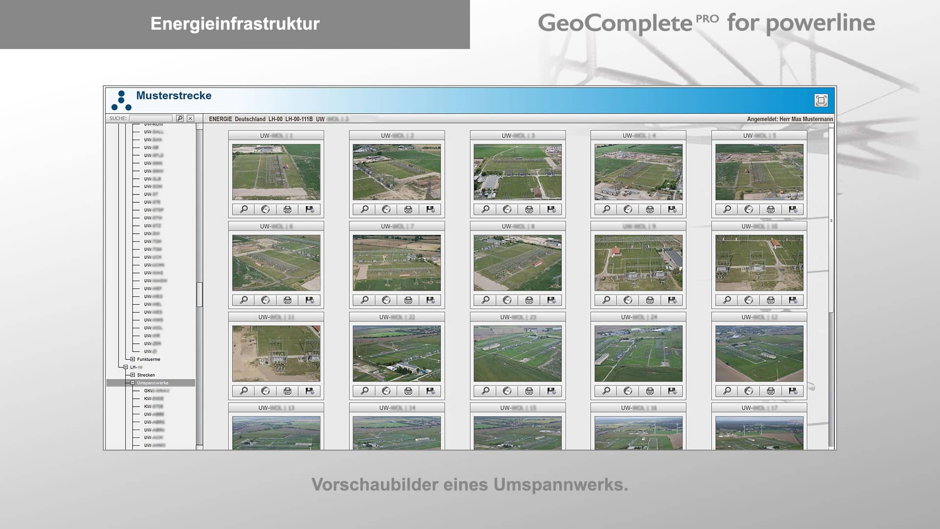 Energieinfrastruktur | Vorschaubilder eines Umspannwerks