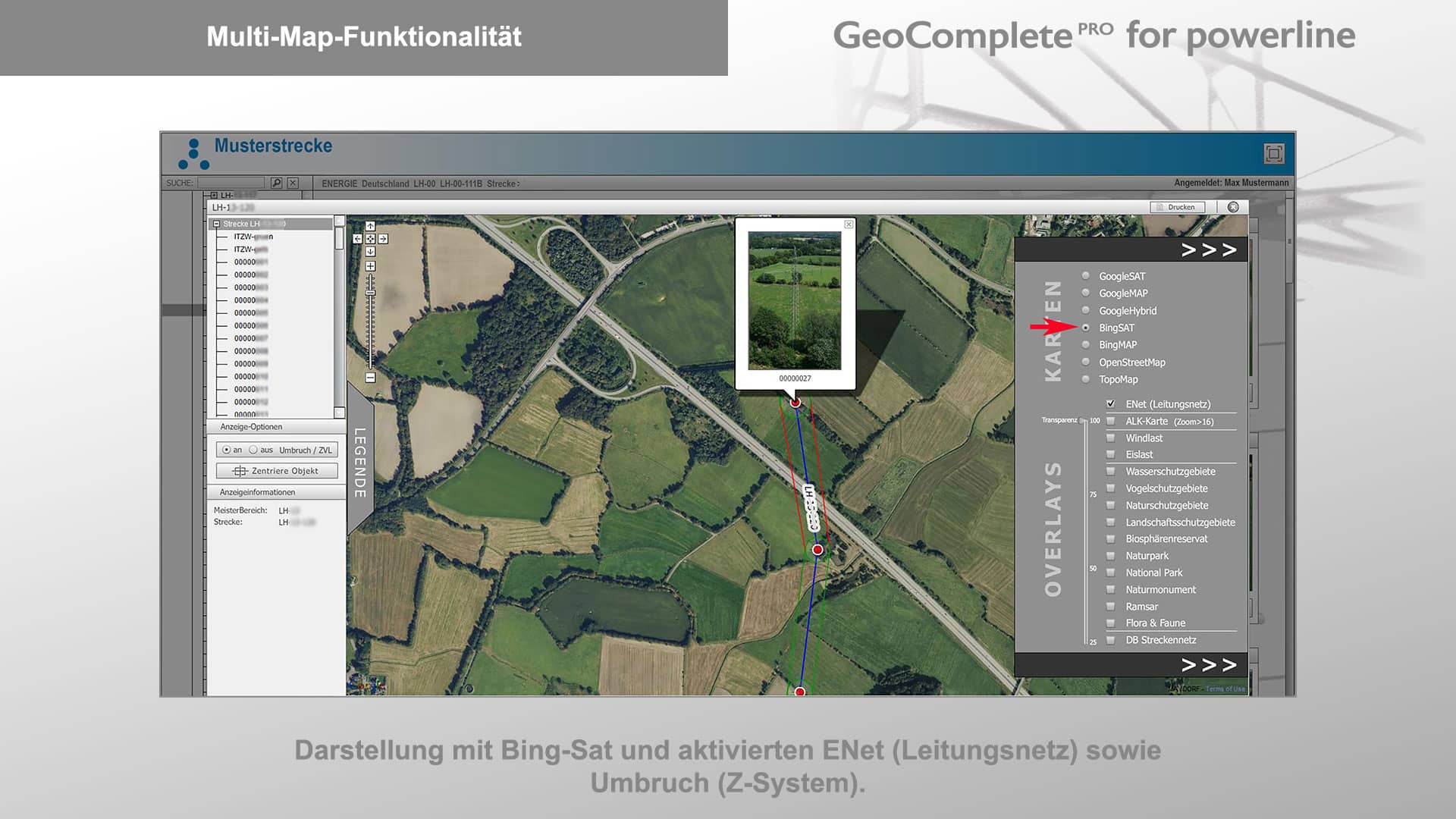Multi-Map-Funktionalitaet | BingSat Multi-Map-Funktionalitaet | BingSat